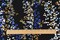 Black-Blue-Multi Abstract Printed Stretch Poly Spandex Satin Woven Fabric By the Yard